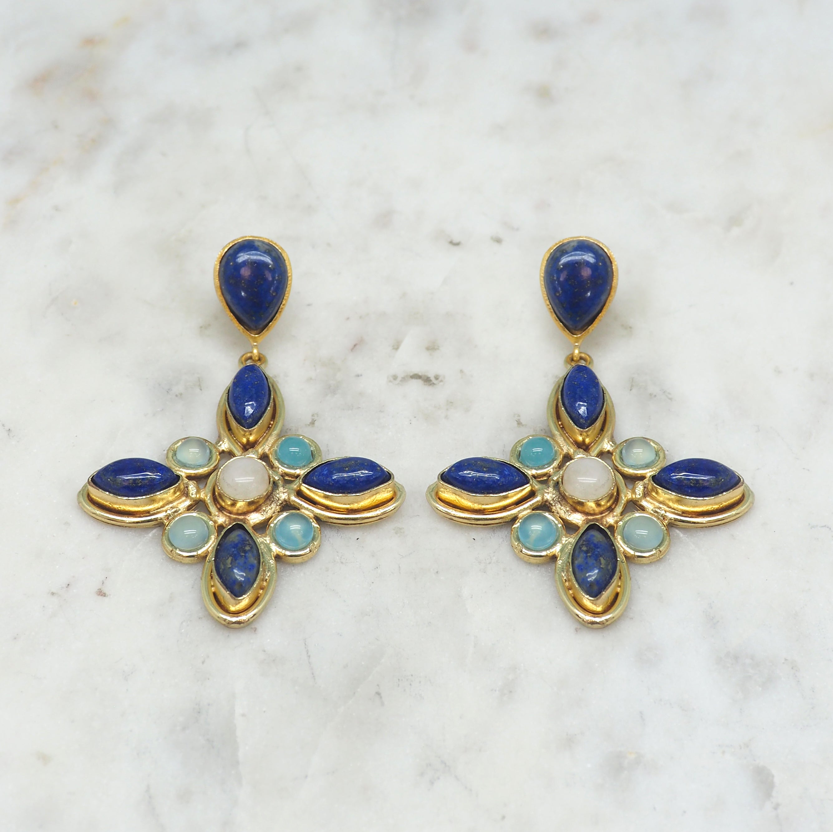 Isaé - Boucle d'Oreille Lapis