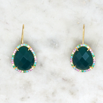 Boucles Espoir - Agate verte