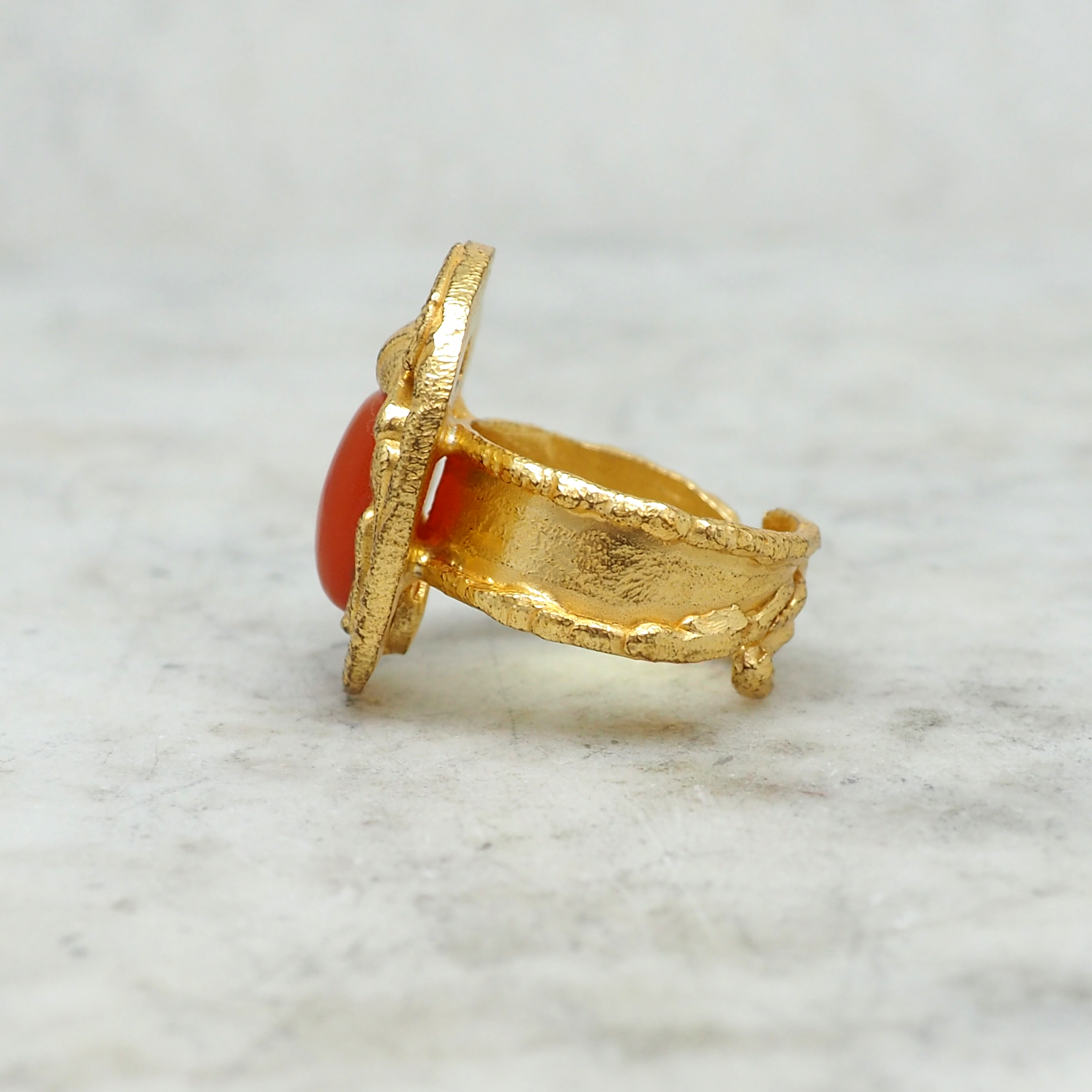 Montevideo -  Bague Cornaline