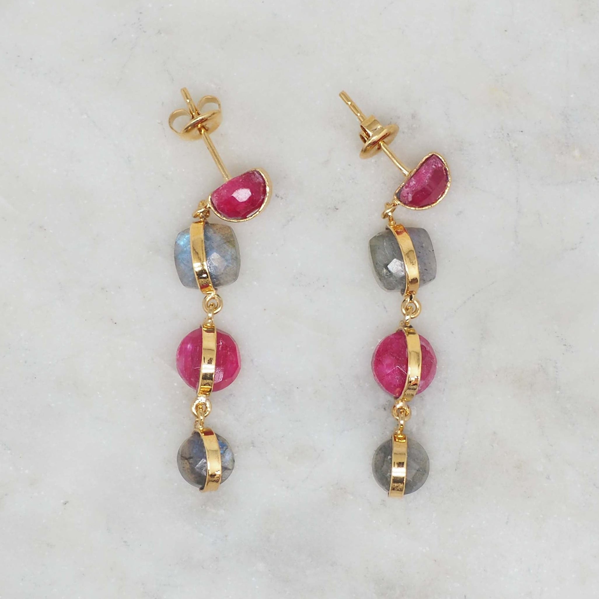 Naturelles - Rubis et Labradorite