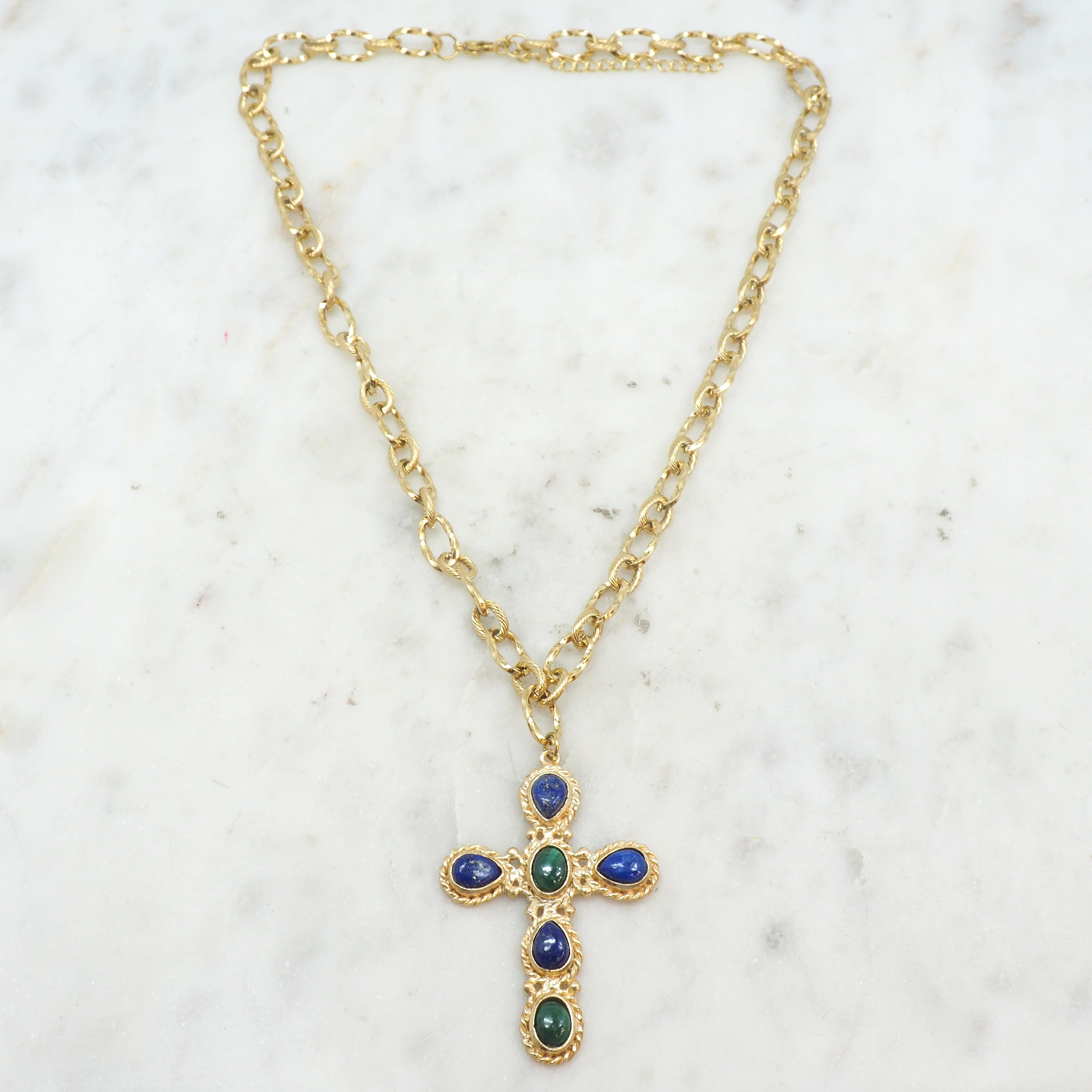 Faith Emotion collier - Lapis et Malachite