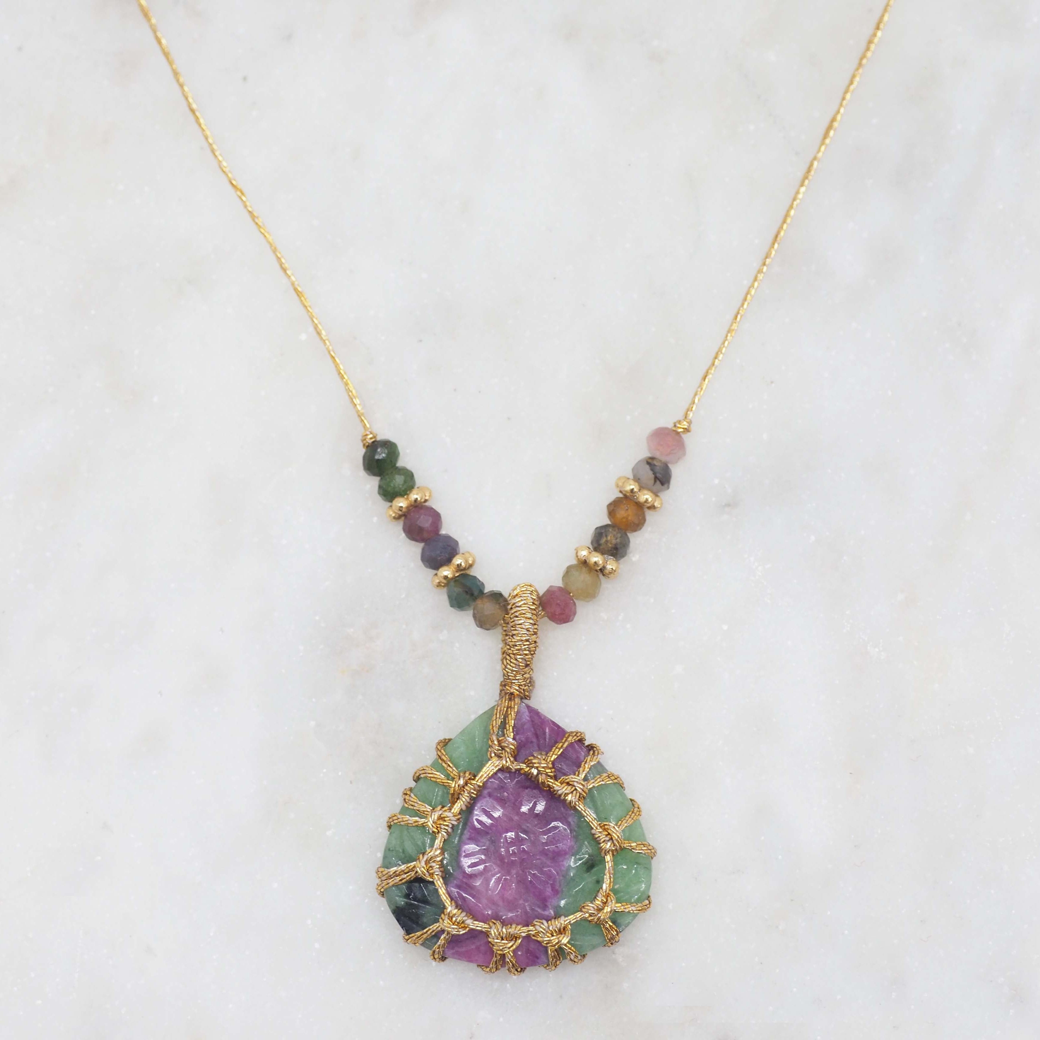 Noa - Collier Ruby Zoisite