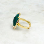 Bague Espoir - Agate verte