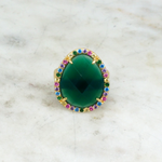 Bague Espoir - Agate verte