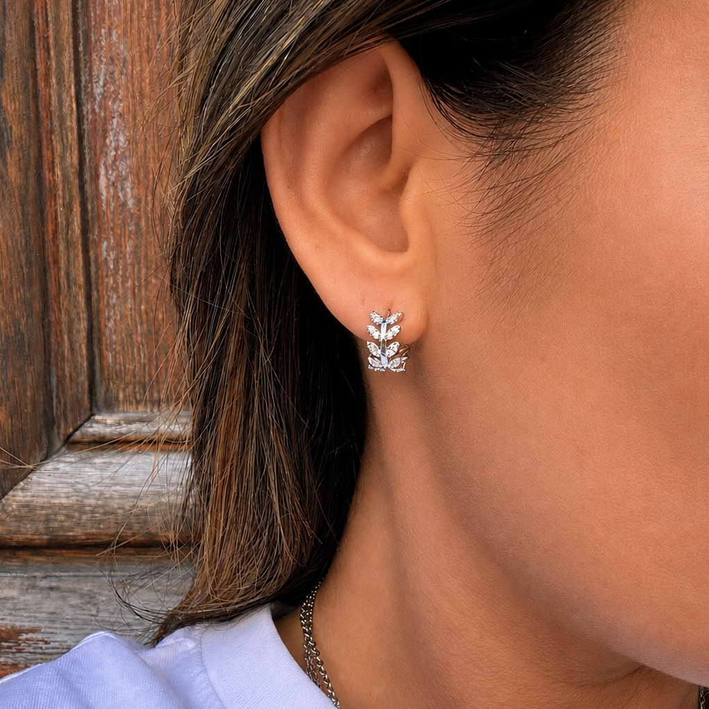 Nature Boucle d'oreille - Silver