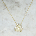 Golden Flowers - Collier