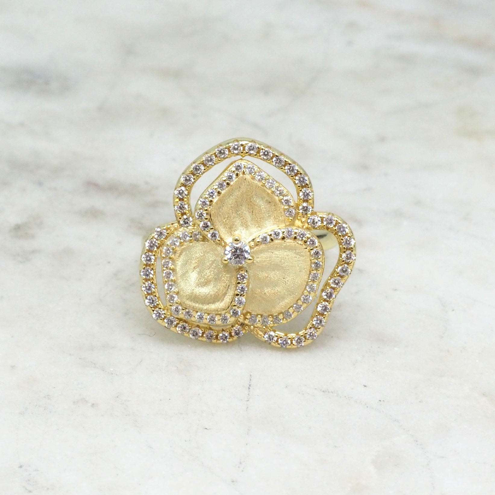 Golden Flowers - Bague