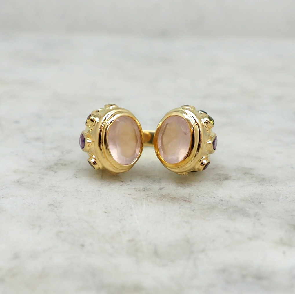 Héritage Bague - Quartz Rose