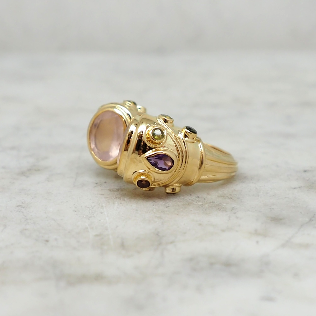 Héritage Bague - Quartz Rose