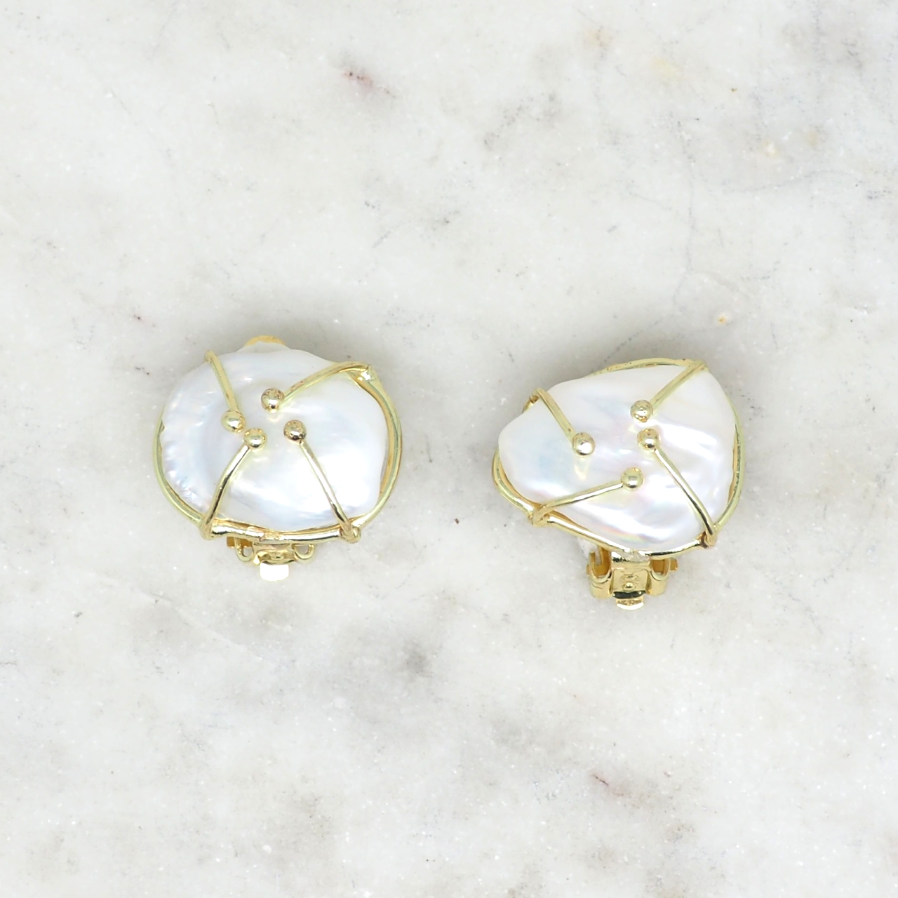 Pearly - Boucles d'oreilles