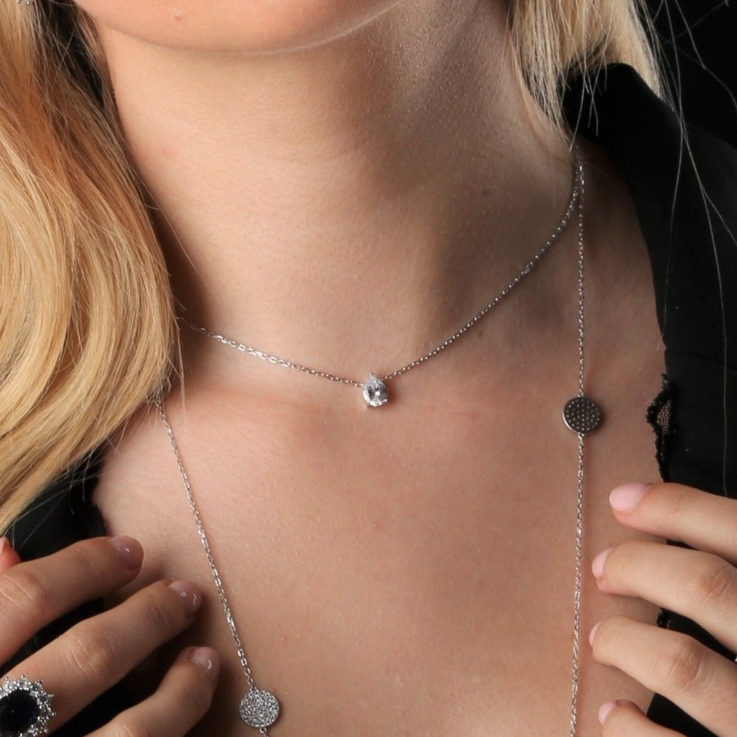 Iria - Collier Blanc