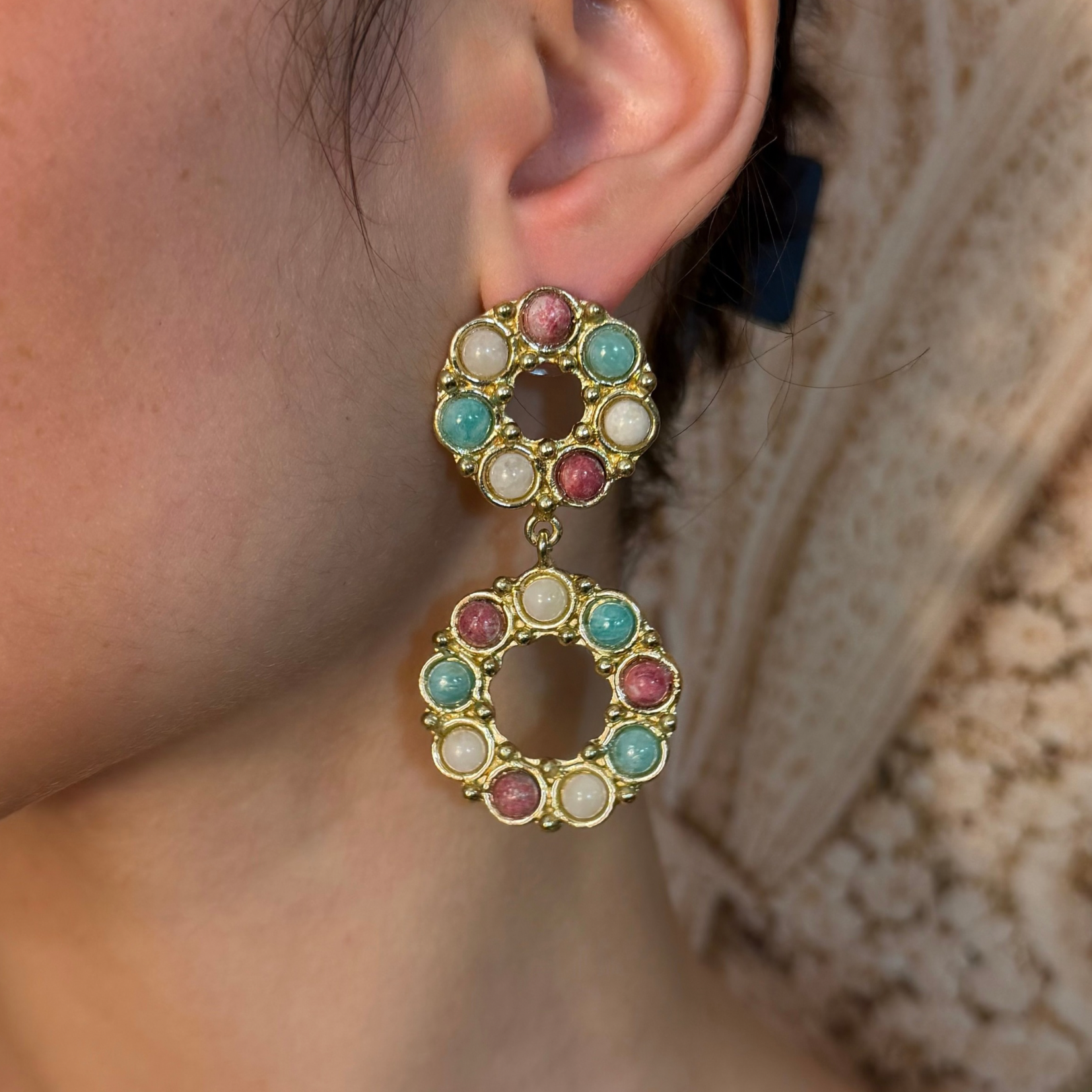 Ambre - Boucles d'oreilles