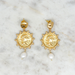 Pompéi - Boucles d'Oreille perle