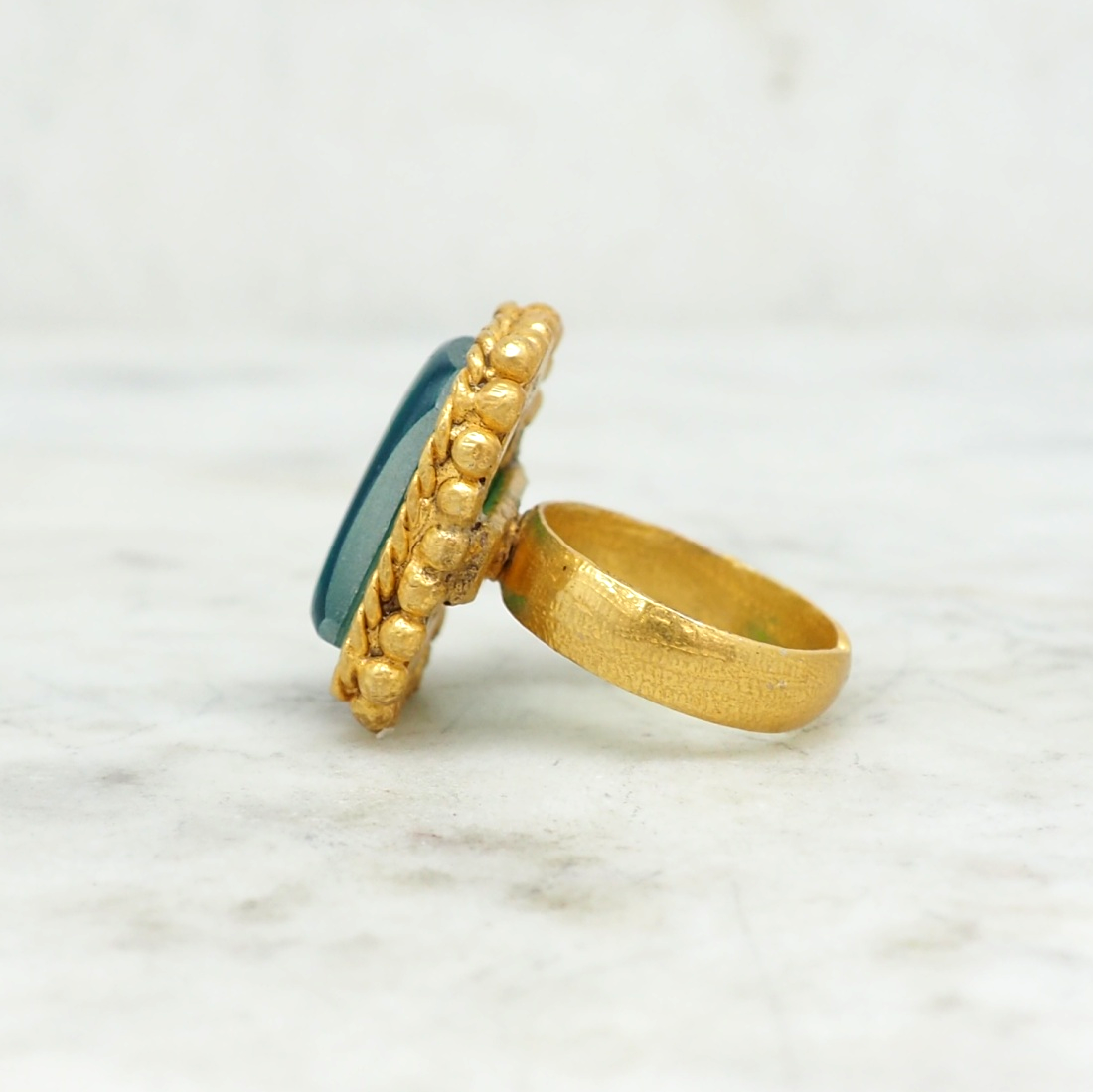 Yana - Bague Quartz Vert