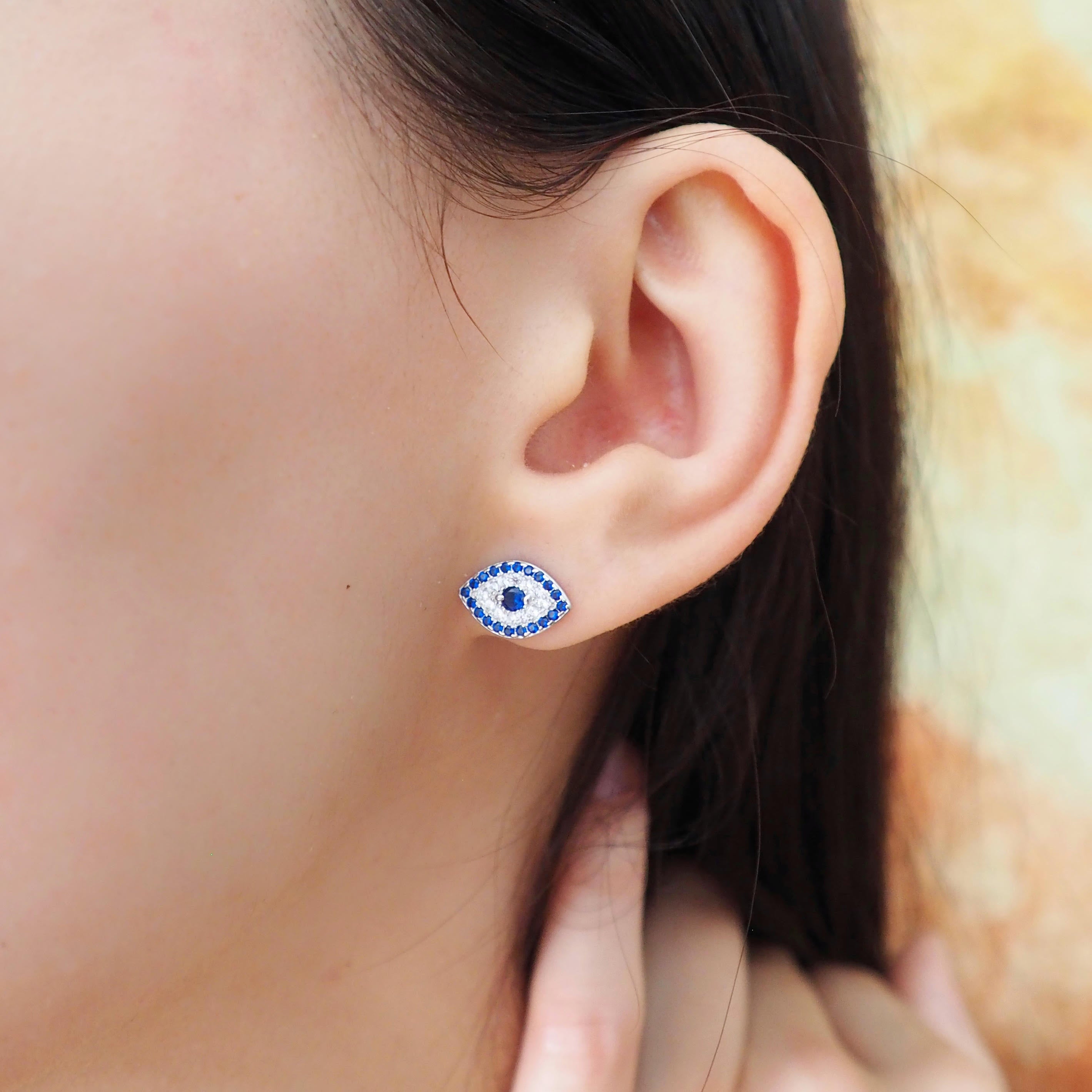 Blue Eye - Boucles d'oreilles