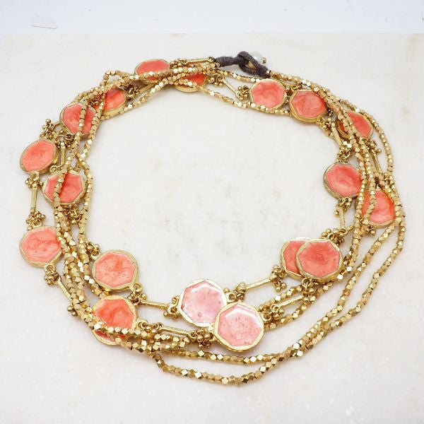 Skyléa - Orange long necklace