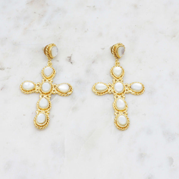 Faith - Mother-of-pearl earrings