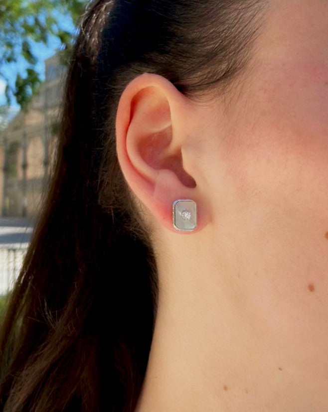 Epure - Mother-of-pearl earrings