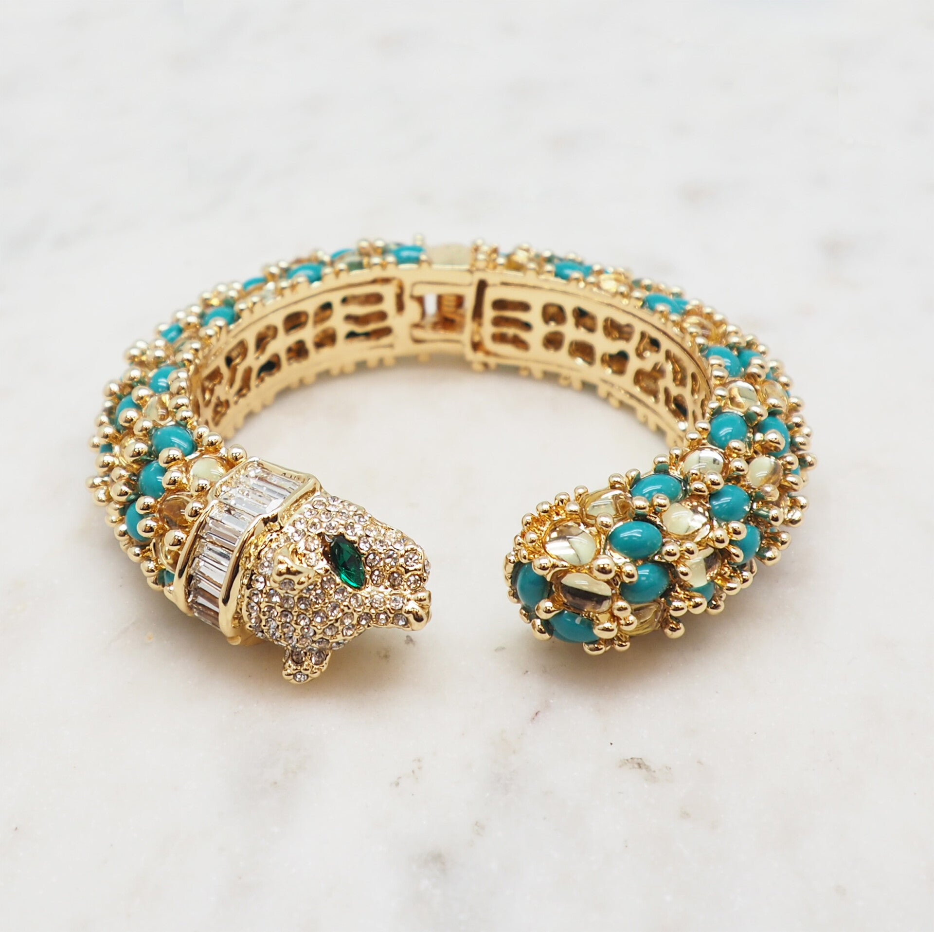 The Tiger Bangle - Blue and Gold