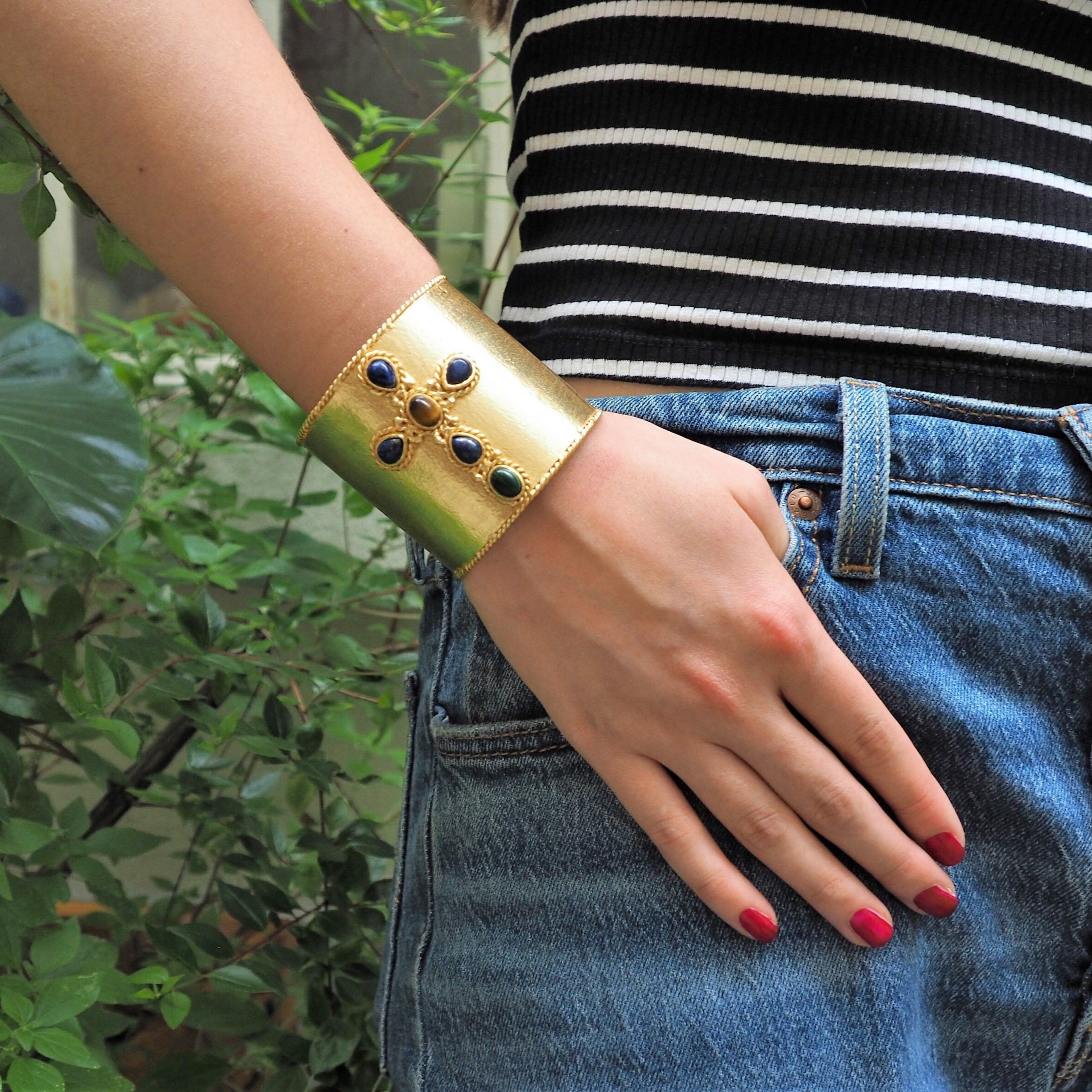 Faith - Tiger Eye Cuff