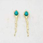 Snake Earrings - Turquoise